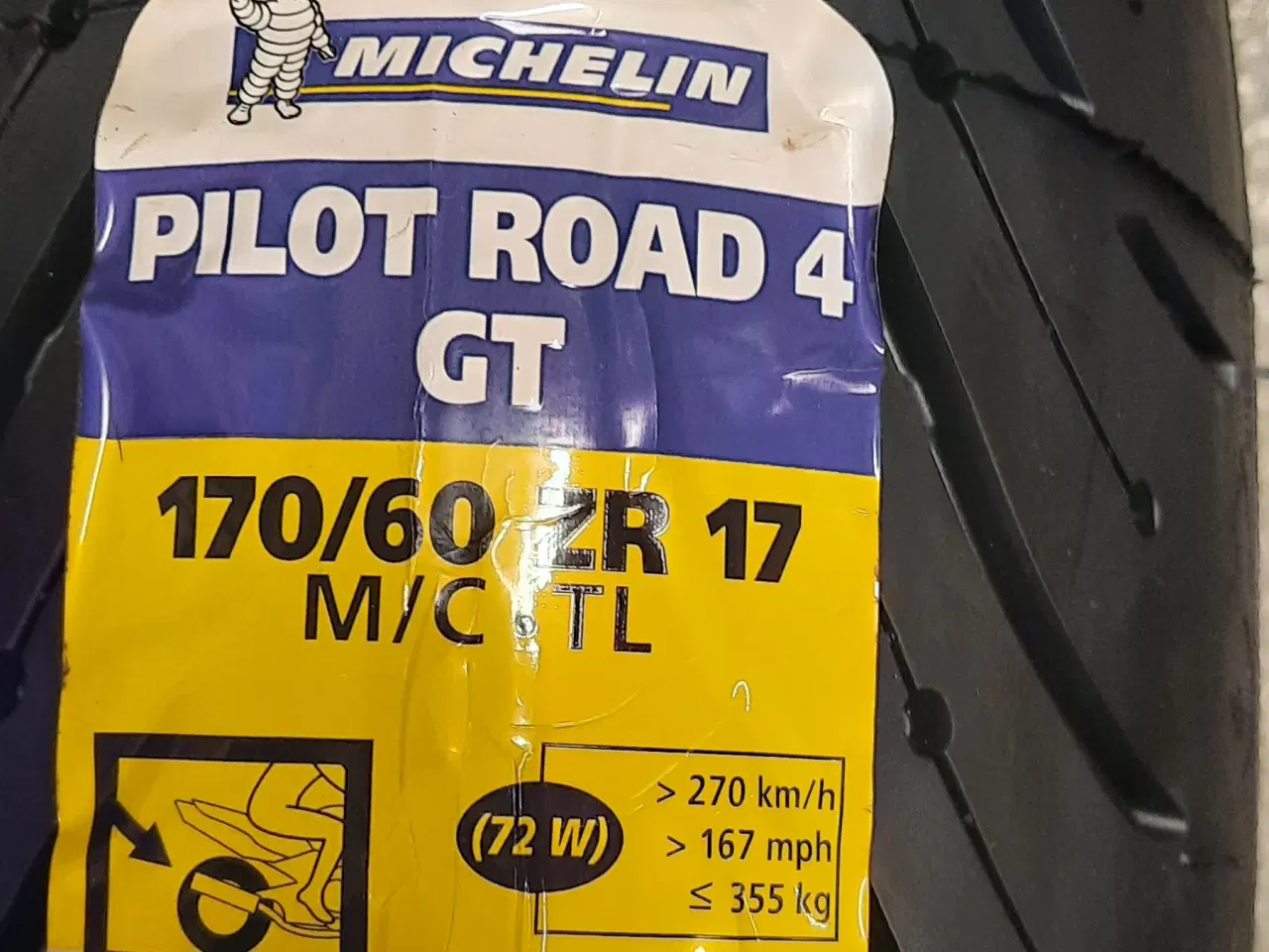 Billede 1 - Michelin dæk 170/60-17 Pilot Road 4GT