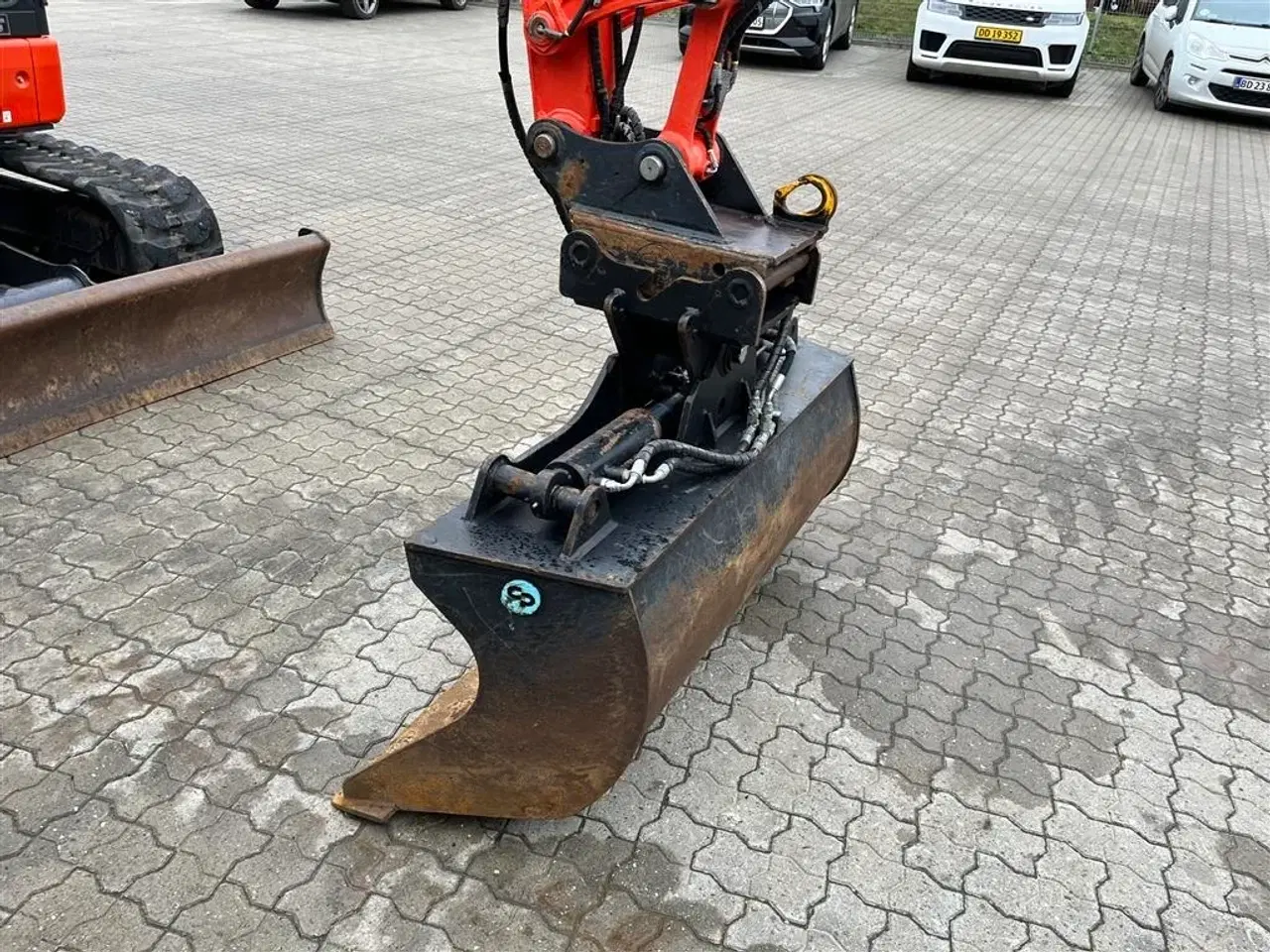 Billede 9 - Kubota KX060-5 Hydraulisk hurtigskifte med kipbar planerskovl.