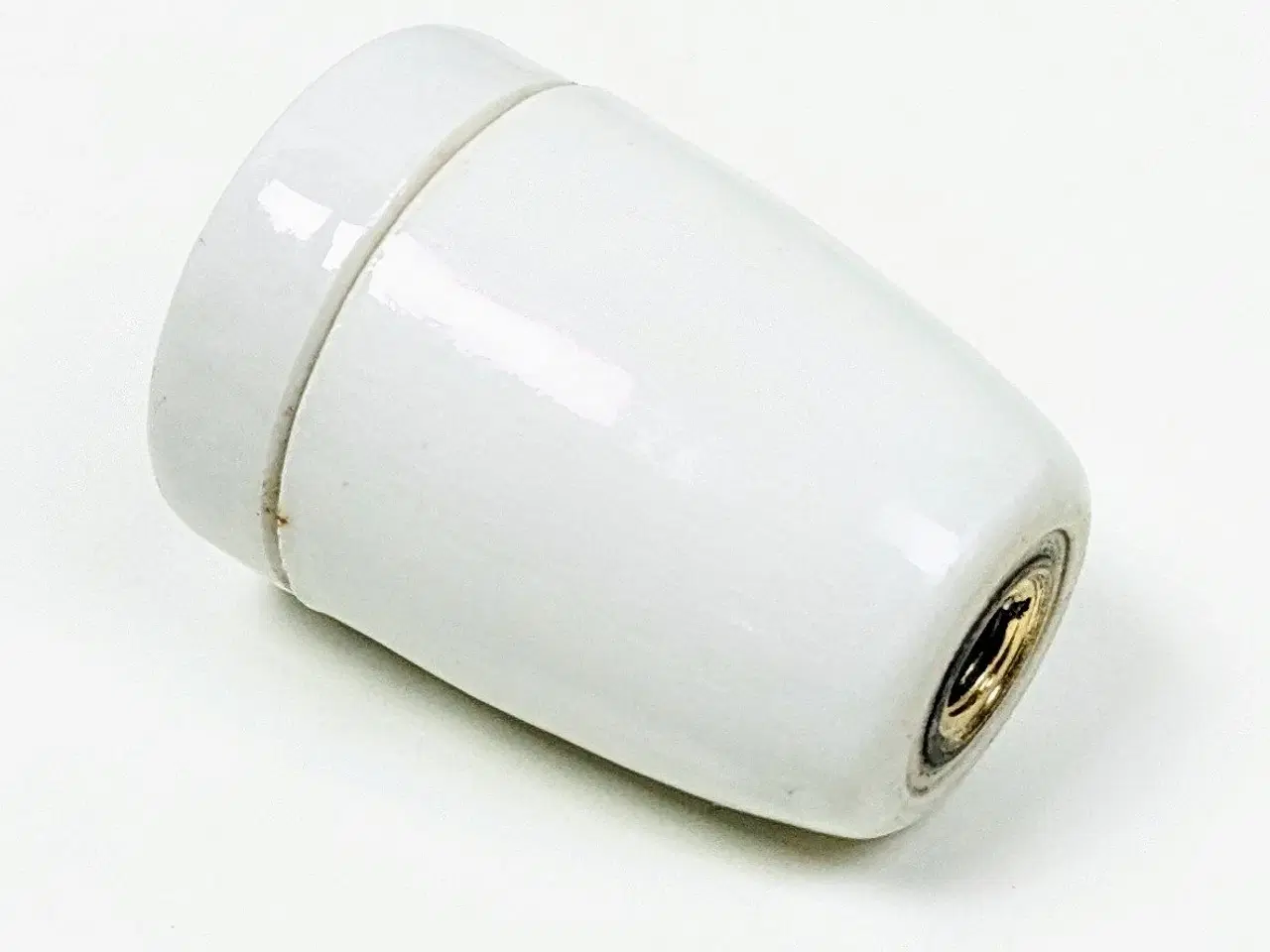 Billede 2 - Porcelænsfatninger: (Glaseret) - (E27 – 10 mm)