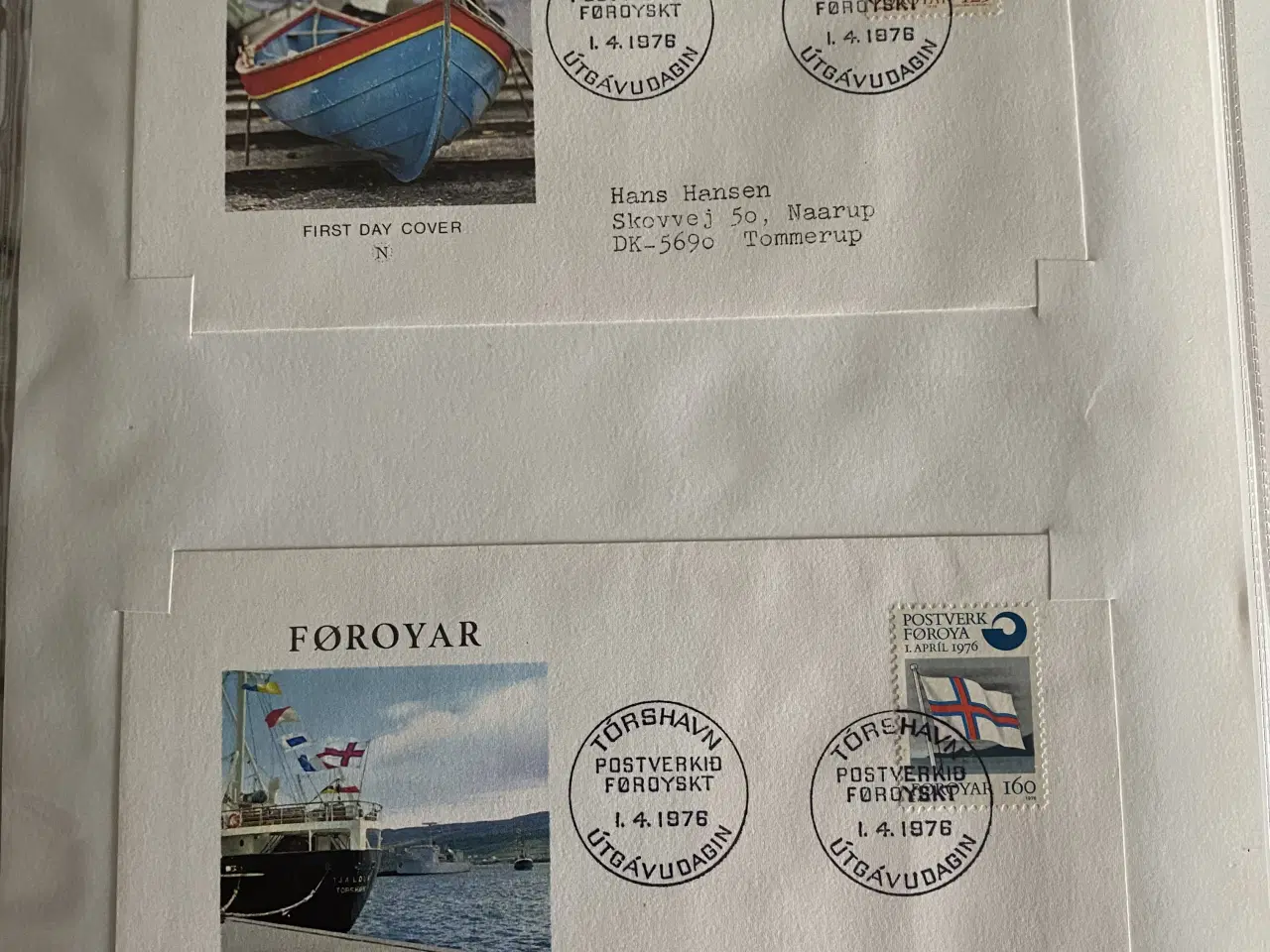 Billede 2 - Færøerne førstedags kuverter 1976 til 1986