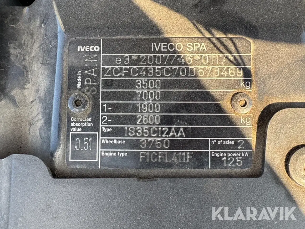Billede 6 - Ladbil Iveco 35C17H 3.0D WB3750 aut. med Ferrari F317 kran
