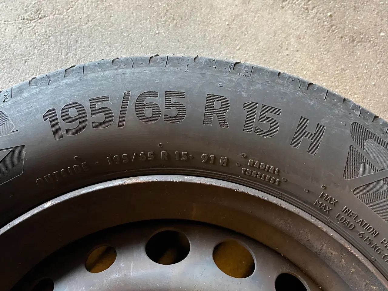 Billede 2 - 4xContinental eco contact dæk 196/65 R15 H 6mm