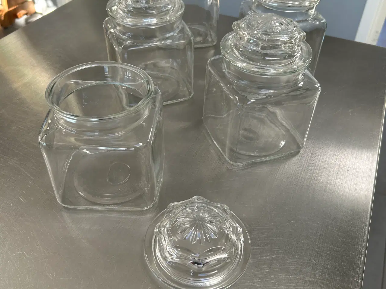 Billede 1 - 5 opbevaringsglas med låg