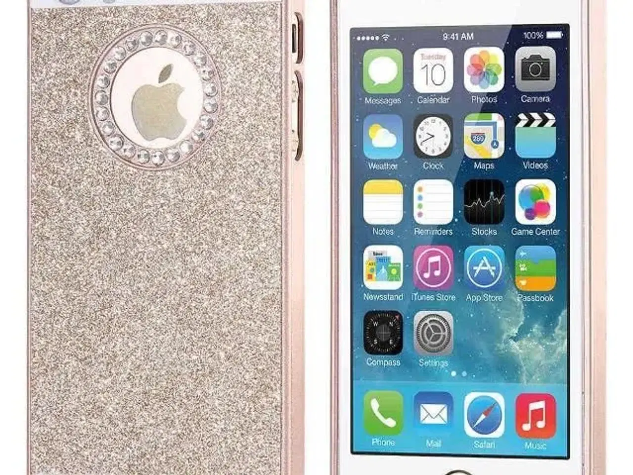 Billede 6 - Guld glimmer cover iPhone 5 5s SE 6 6s