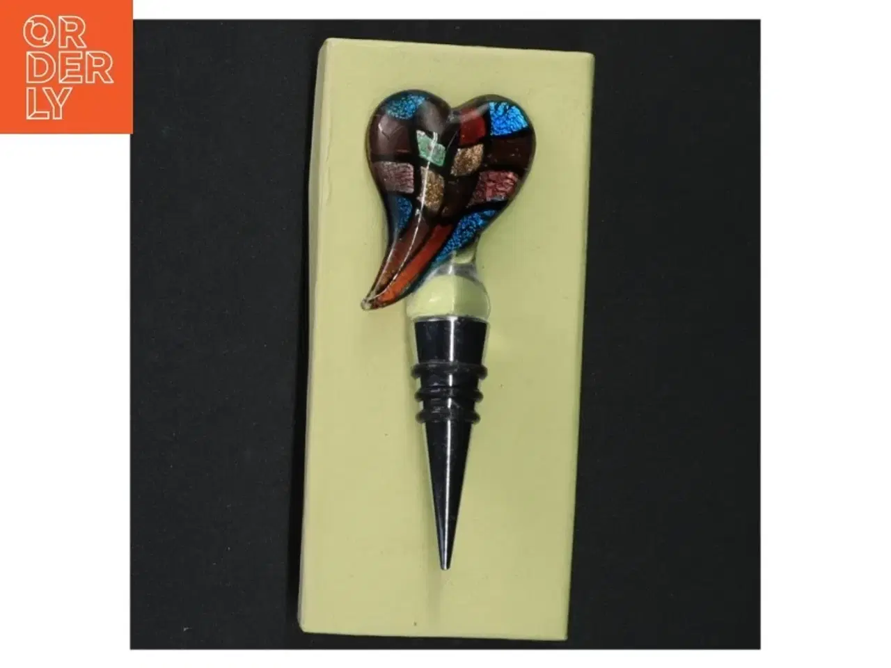 Billede 4 - Flaskeprop i muranoglas fra Venedig (str. 11 cm)