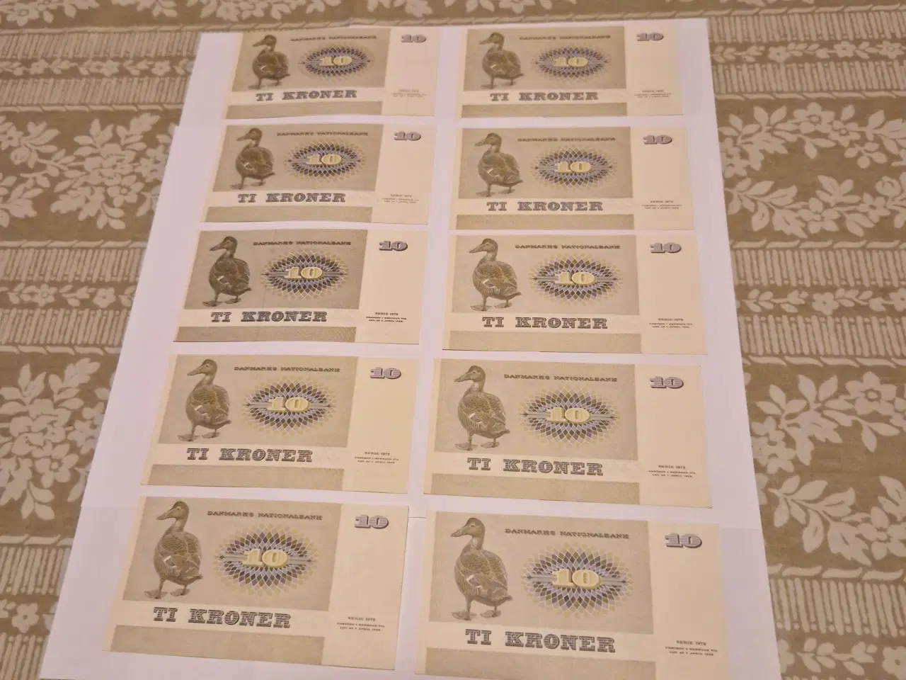 Billede 1 - Gamle pengesedler 10 kroner