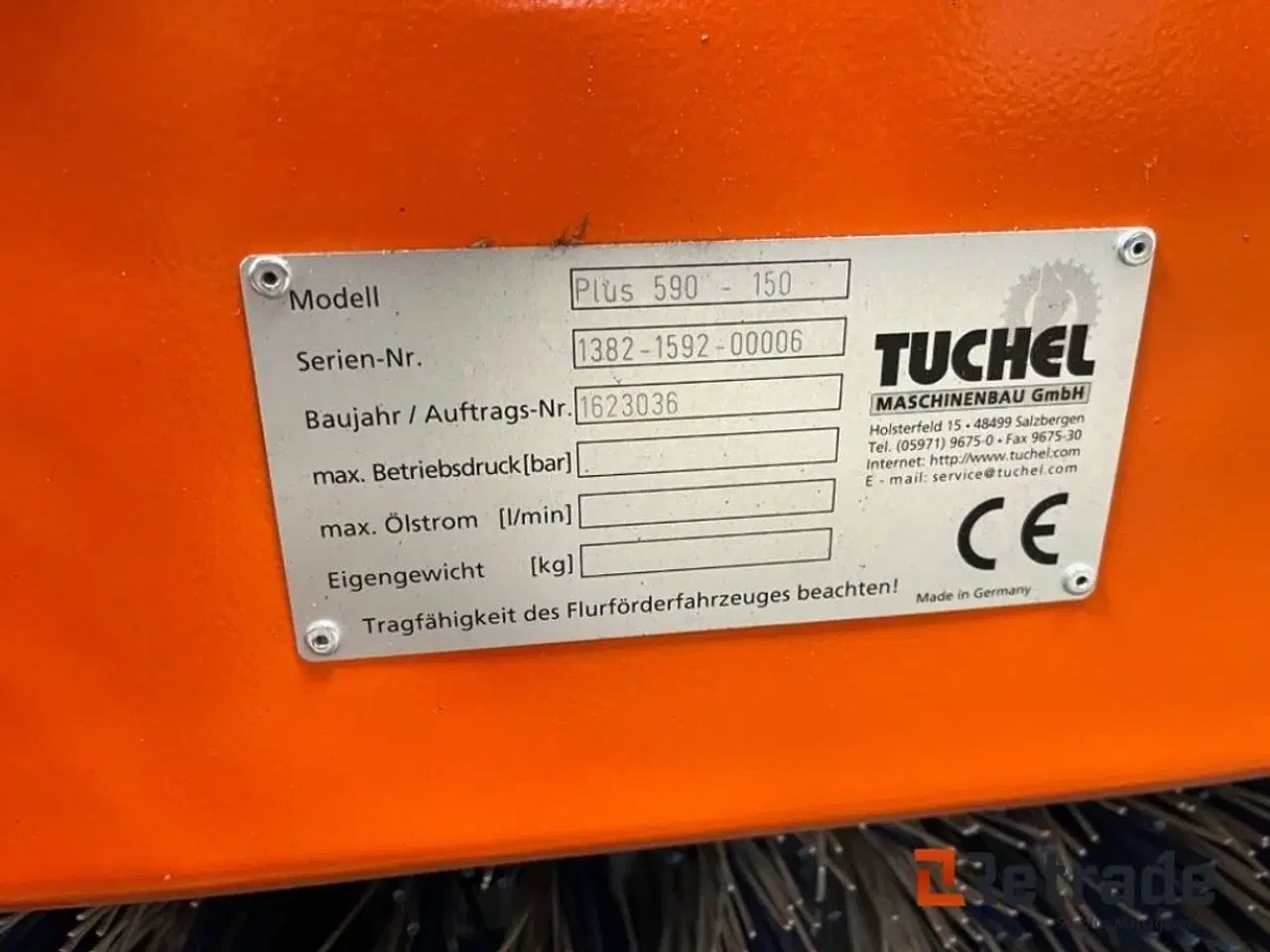 Billede 4 - Tuchel Plus 590 1500 CM Hydraulisk Kost