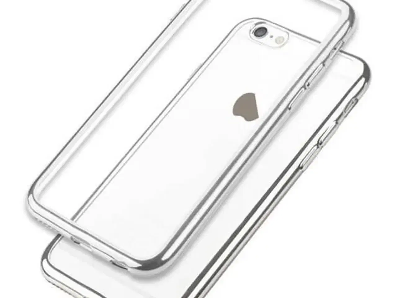 Billede 1 - Sølv luksus silikone cover til iPhone 
