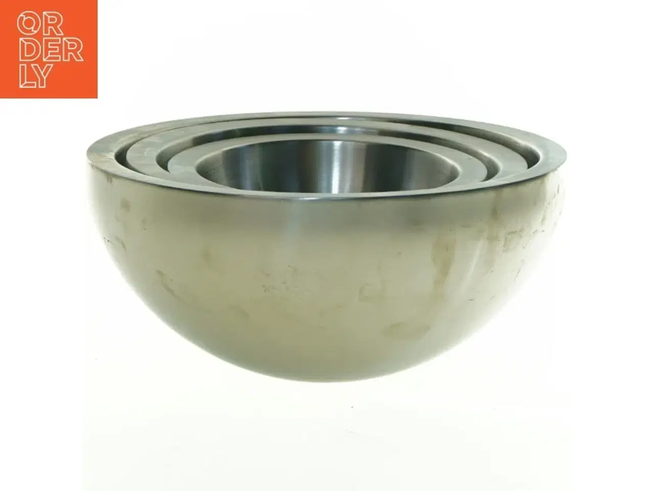 Billede 5 - Rustfrit stål skålesæt (str. 7 x 16 cm og 9 x 20 cm og 12 x 24 cm)