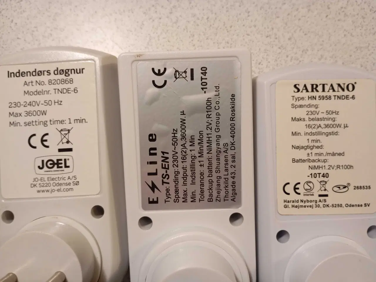 Billede 5 - Timer. Tænd og sluk ur. 