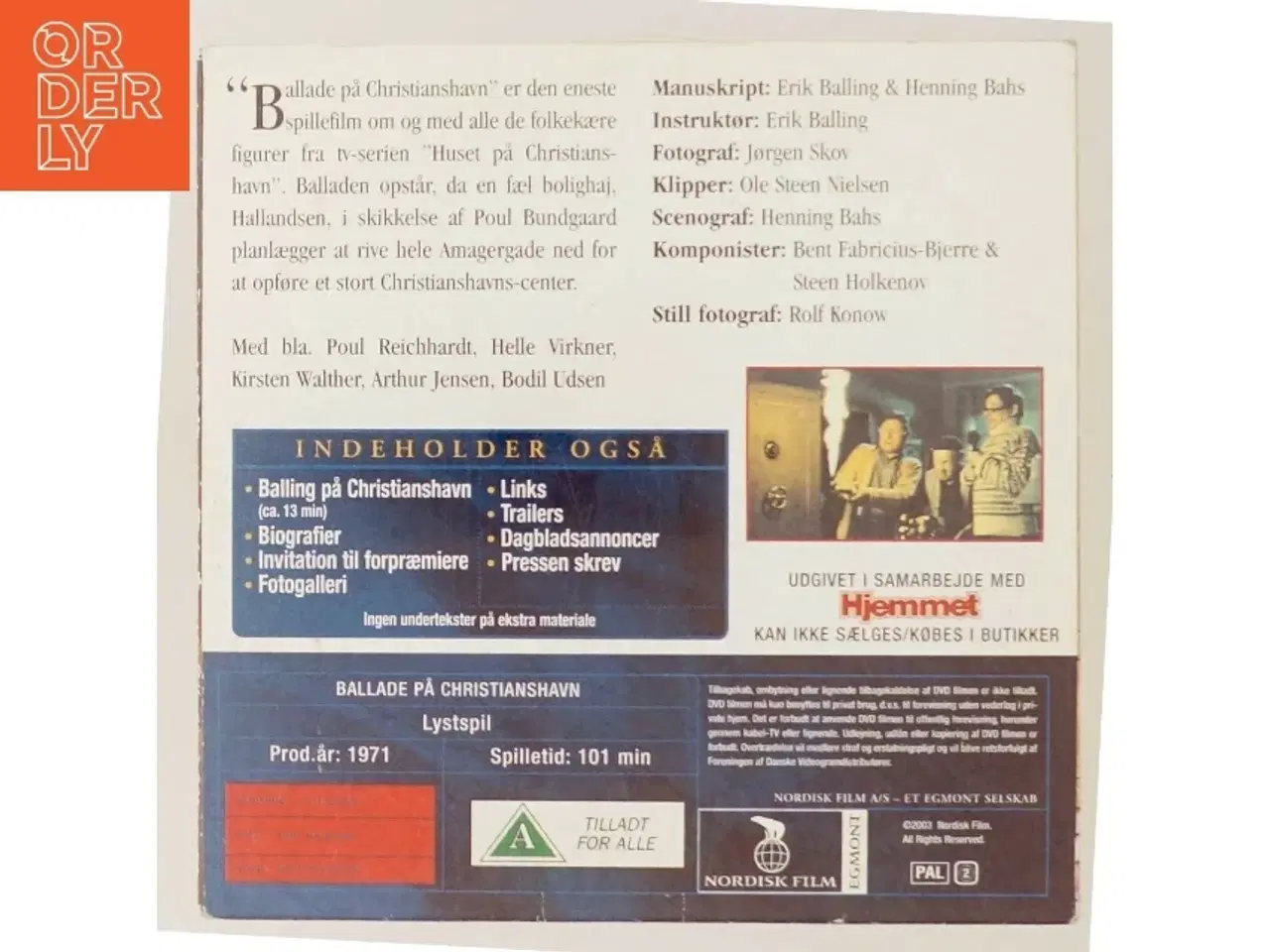 Billede 3 - Ballade på Christianshavn DVD fra Nordisk Film