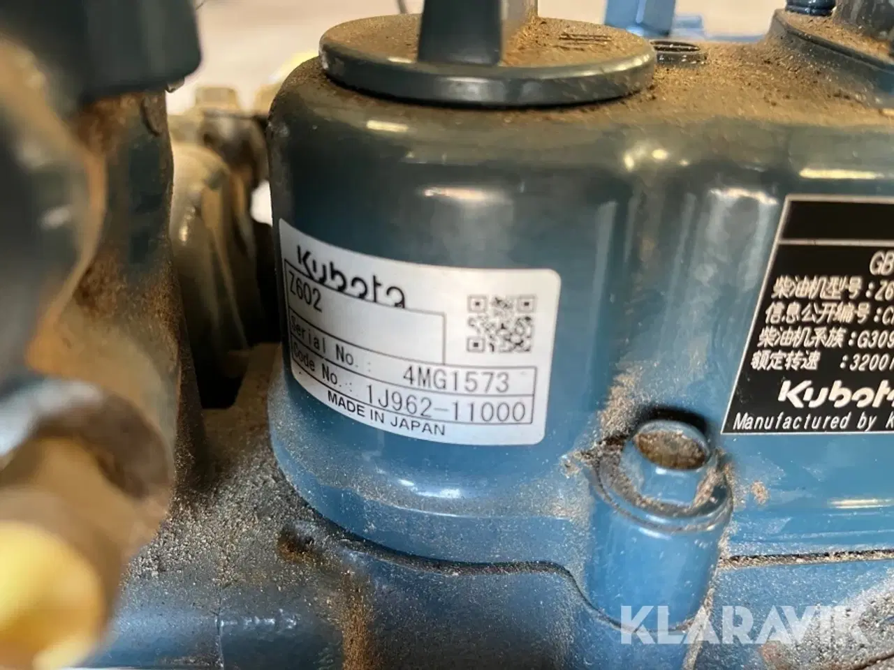 Billede 7 - Motor ny 10,6 kw Kubota Z602-EF03