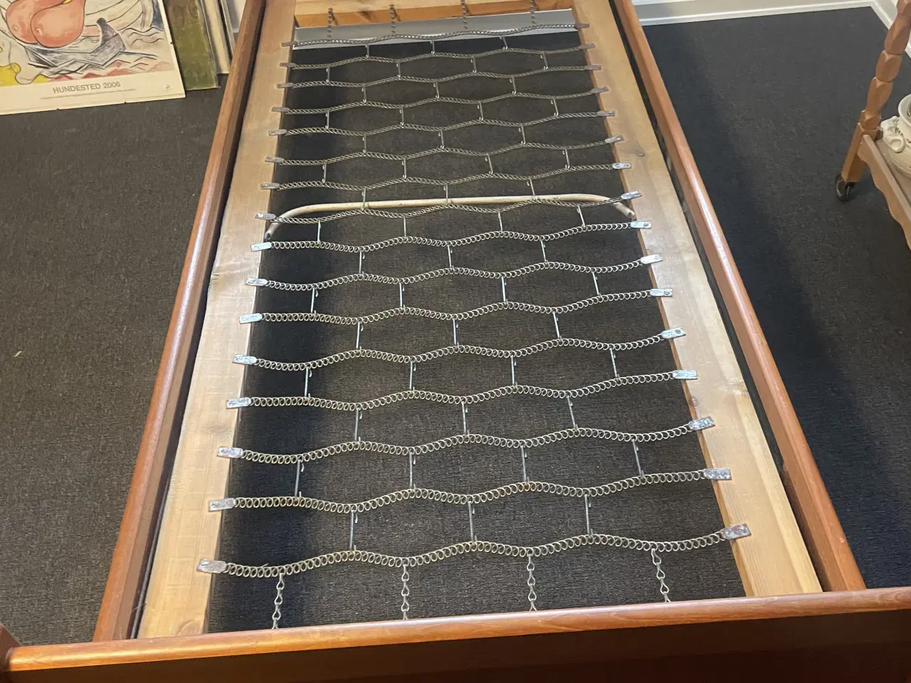 Billede 1 - Teaktræssenge med bund og madrasser