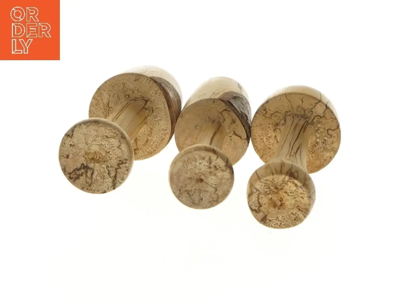 Billede 3 - Dekorative svampe i træ (str. 10-14 cm)