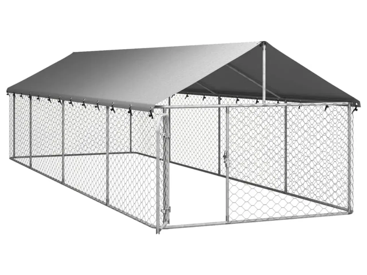 Billede 4 - Udendørs hundebur med tag 600x200x150 cm