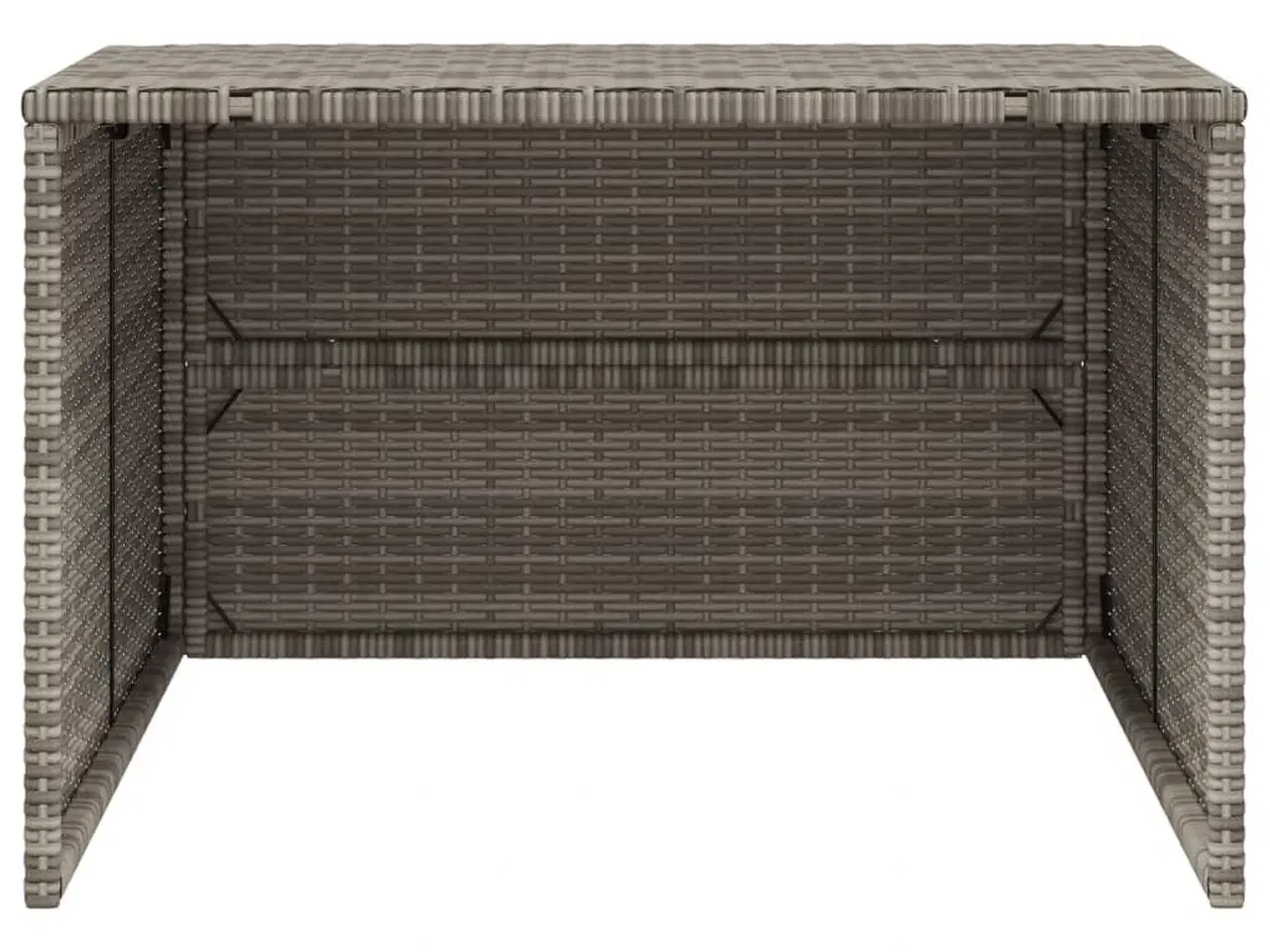 Billede 5 - Garage til robotplæneklipper 86x90x52/57 cm polyrattan grå