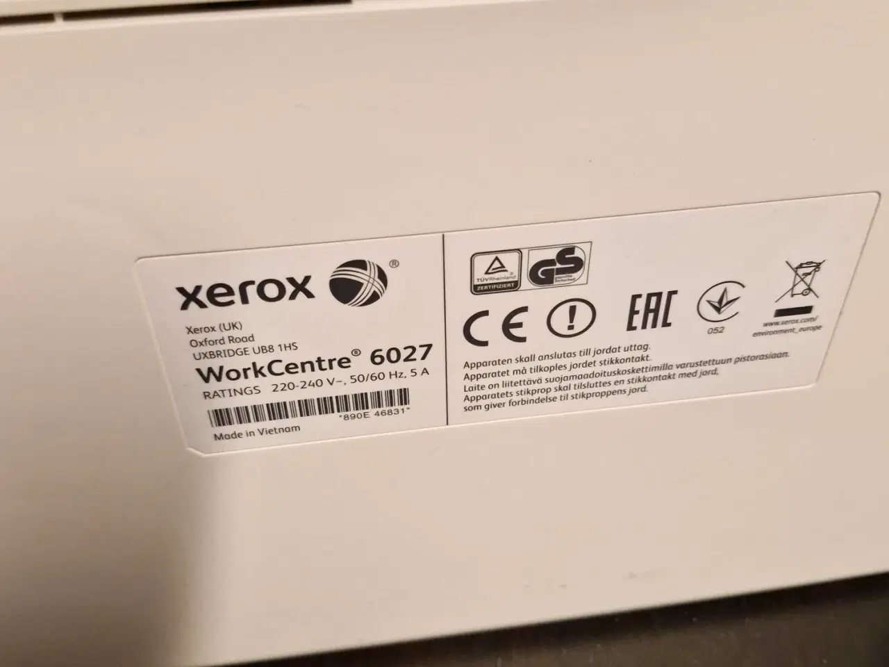 Billede 3 - Xerox Workcentre 6027