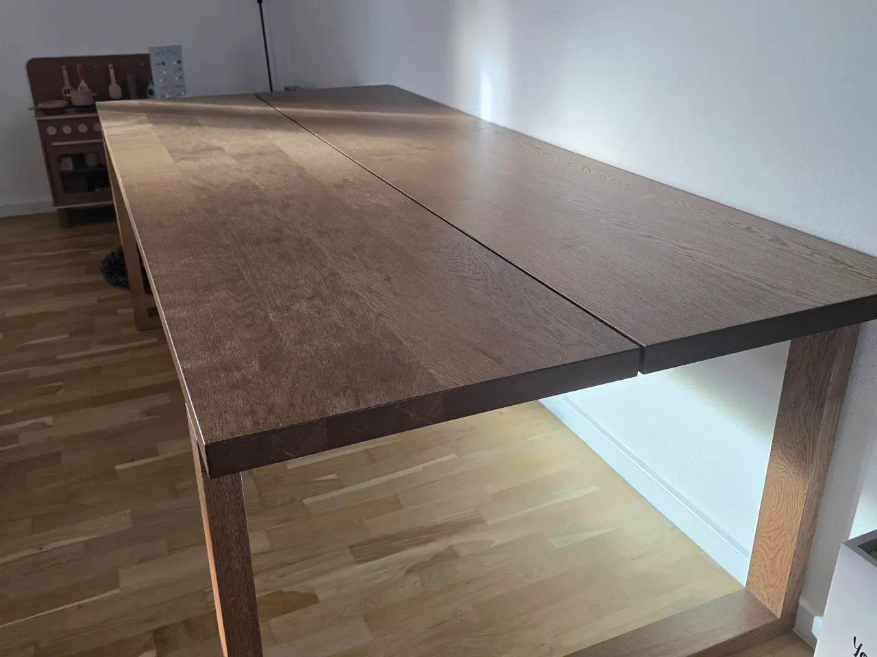 Billede 1 - Spisebord Massiv Eg Røget 100x220cm