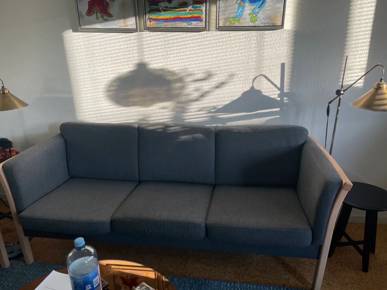 Billede 1 - London sofaer i lys bøg og grå uld