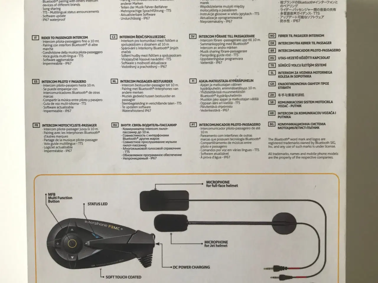 Billede 4 - Interphone universal samtaleanlæg for 2 hjelme