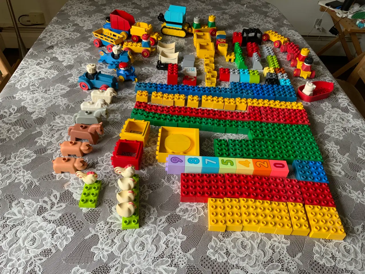 Billede 5 - STOR SAMLING LEGO DUPLO MED MASSER BILER/DYR OG KL
