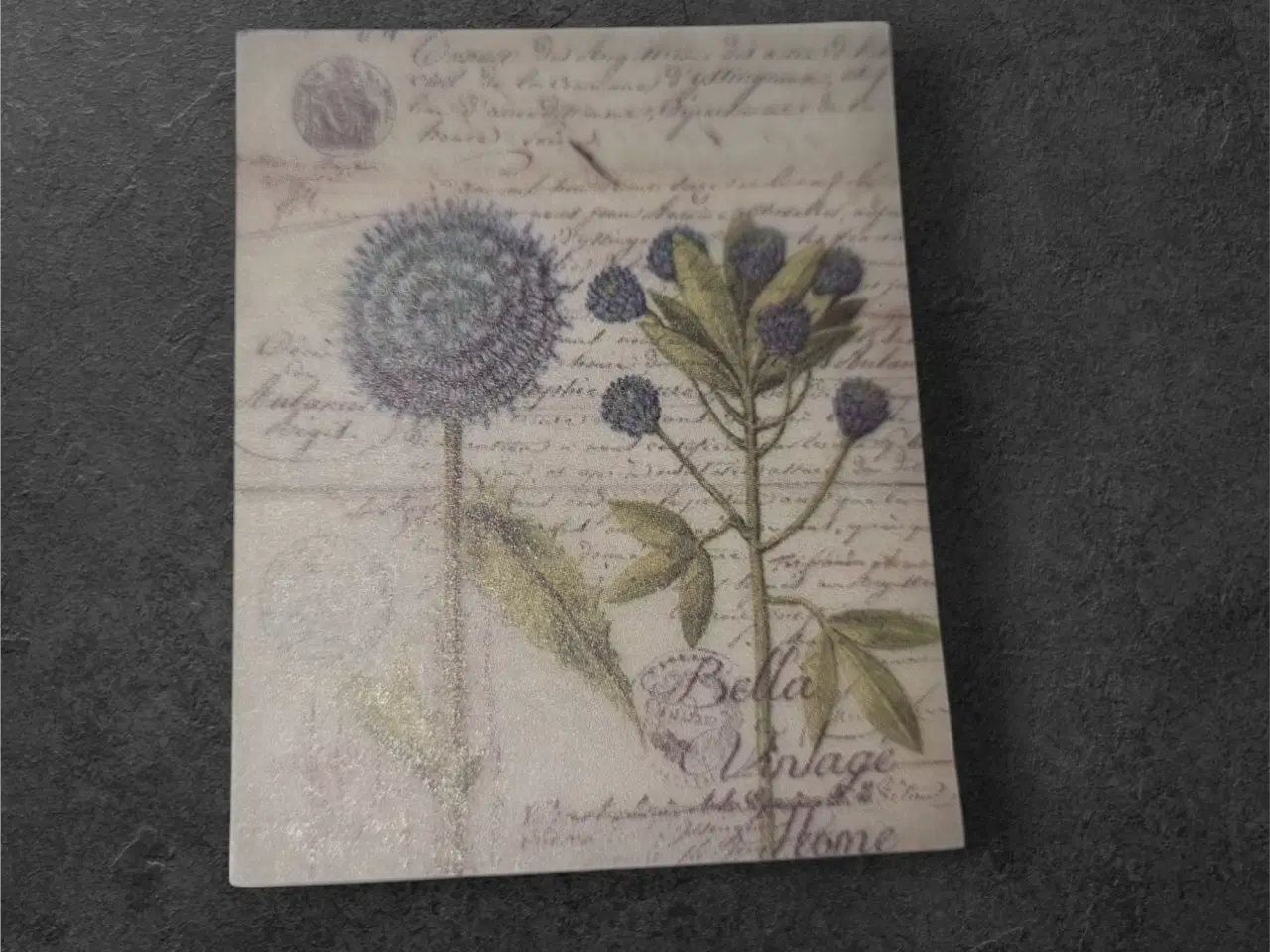 Billede 1 - Vintage papirark med botanisk charme til kreative