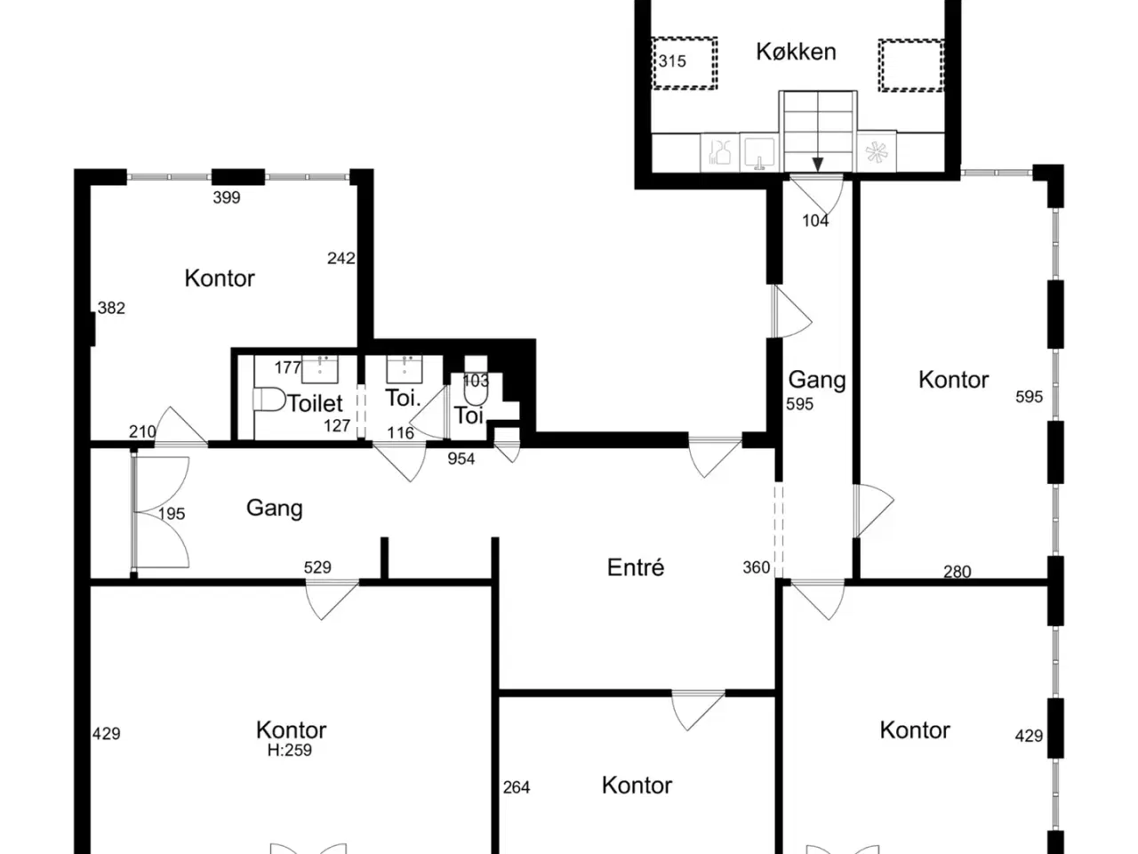 Billede 11 - 186 m² momsfrit kontorlejemål lige ved Nørreport Station - med adgang til fælles kantine.