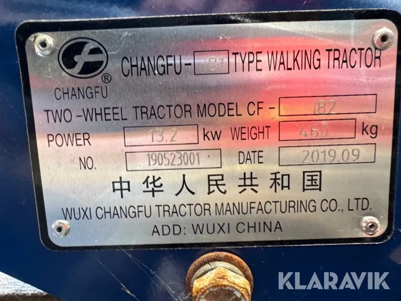 Billede 5 - Fræser Chang Fu I81