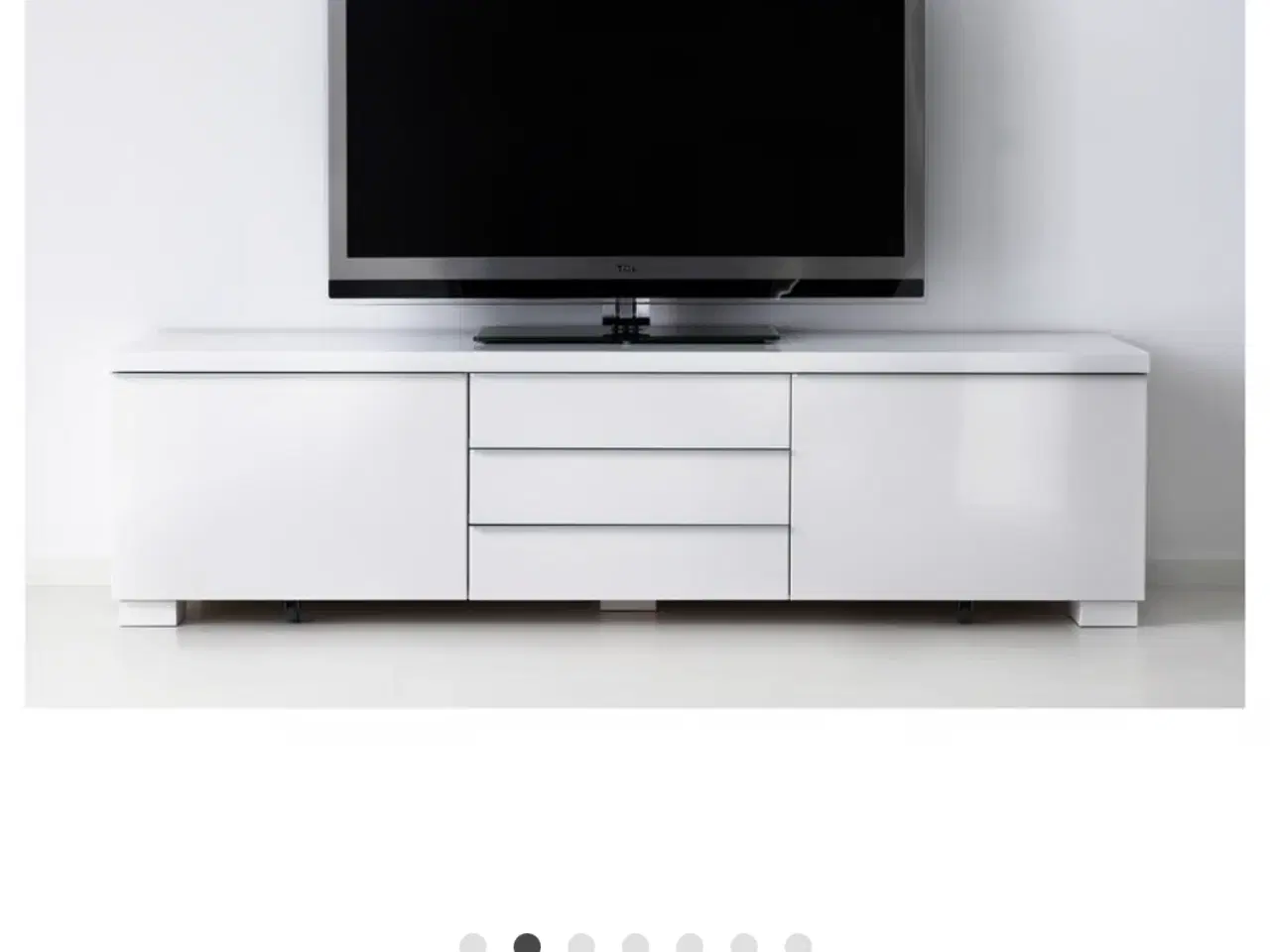 Billede 1 - TV-bord i højglans hvid