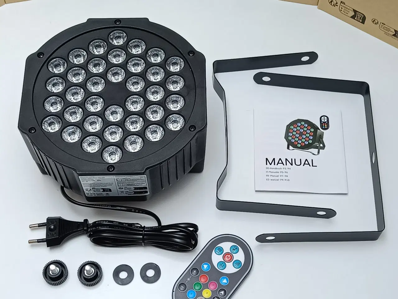 Billede 8 - NY! 36 RGB LED Diskolys + Fjernbetjening + DMX