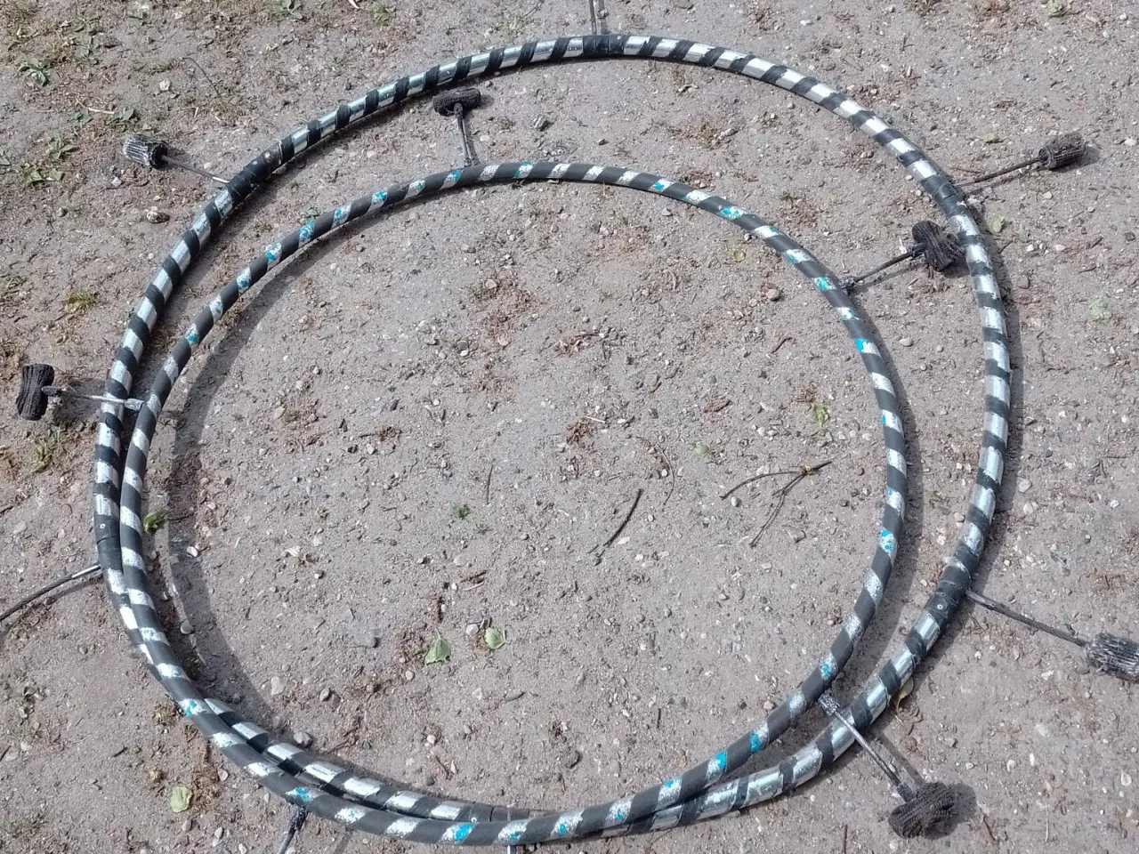 Billede 2 - IldHula Hoop ringe med monteret fakkelhoveder , 2