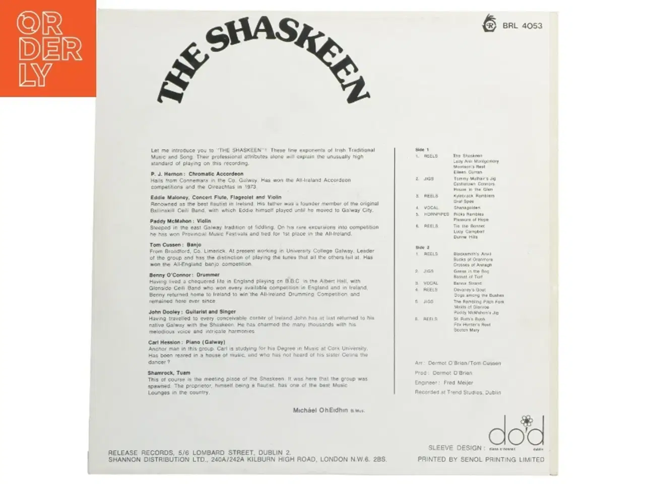 Billede 3 - The Shaskeen, LP vinyl album