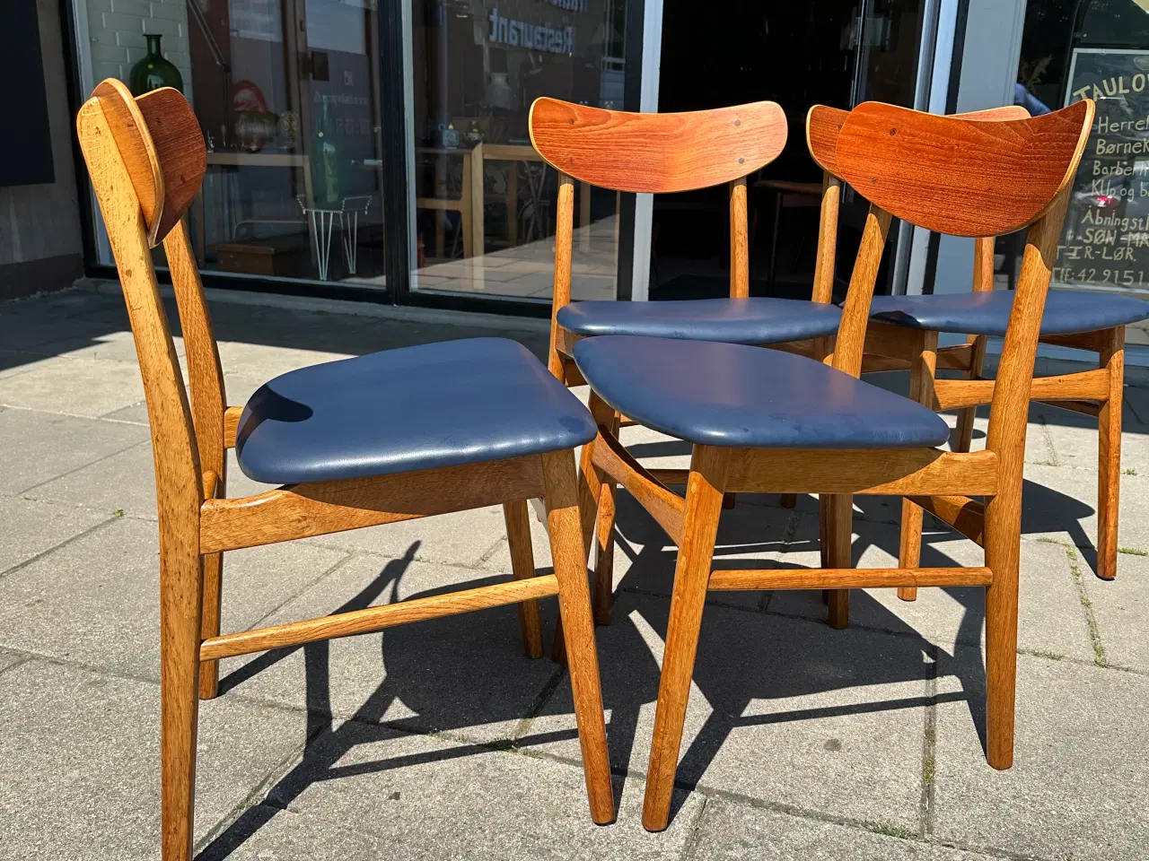 Billede 5 - 4 stk. nyrestaurerede retro spisebordsstole 
