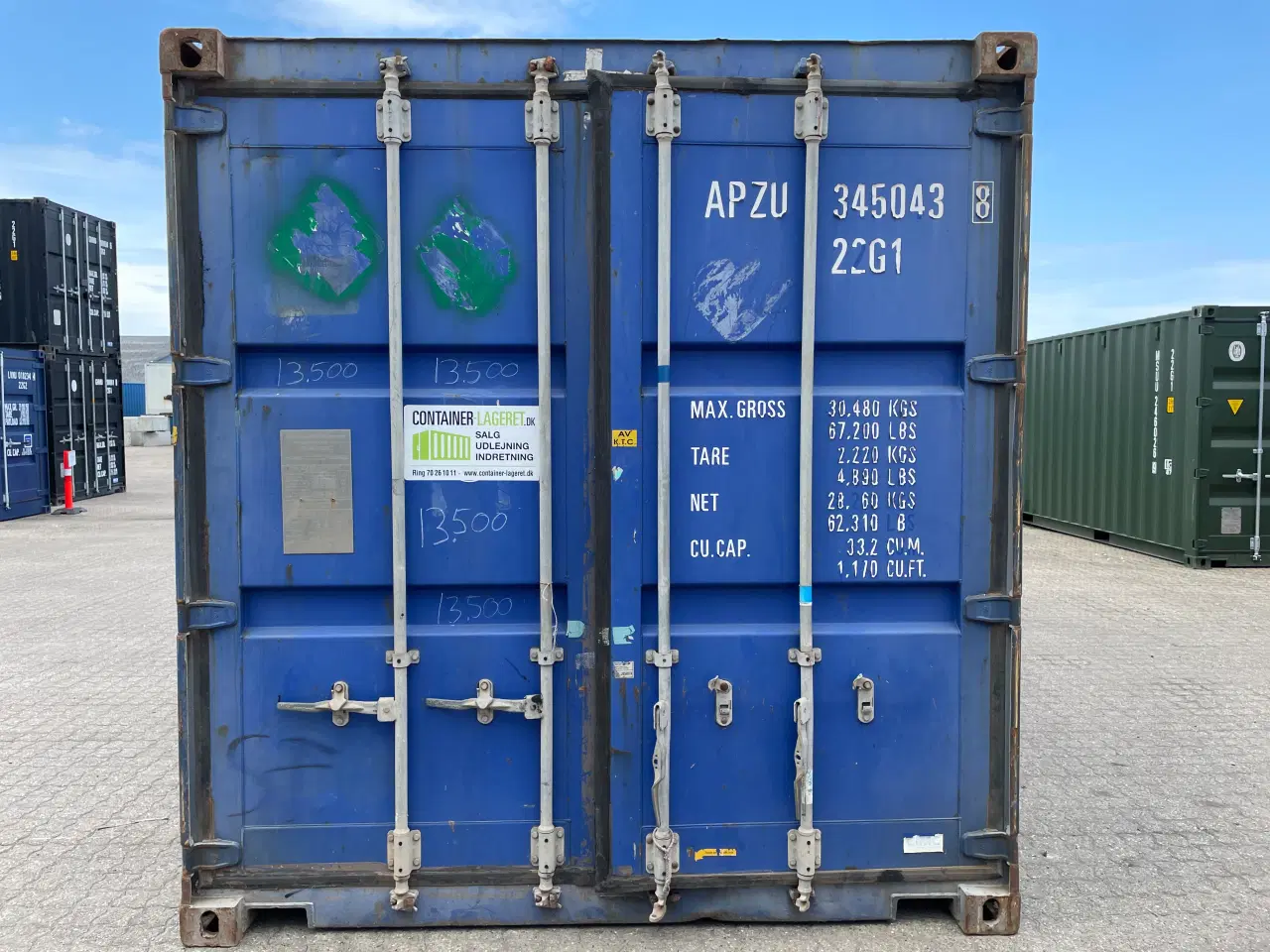 Billede 1 - 20 fods Container- ID: APZU 345043-8