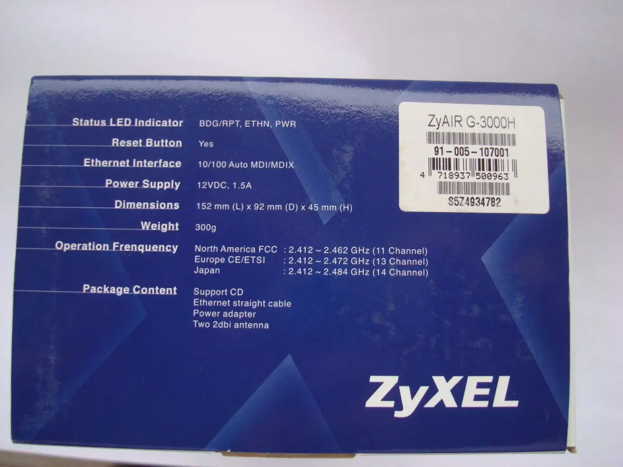 Billede 5 - Zyxel G-300H wireless accespoint. 