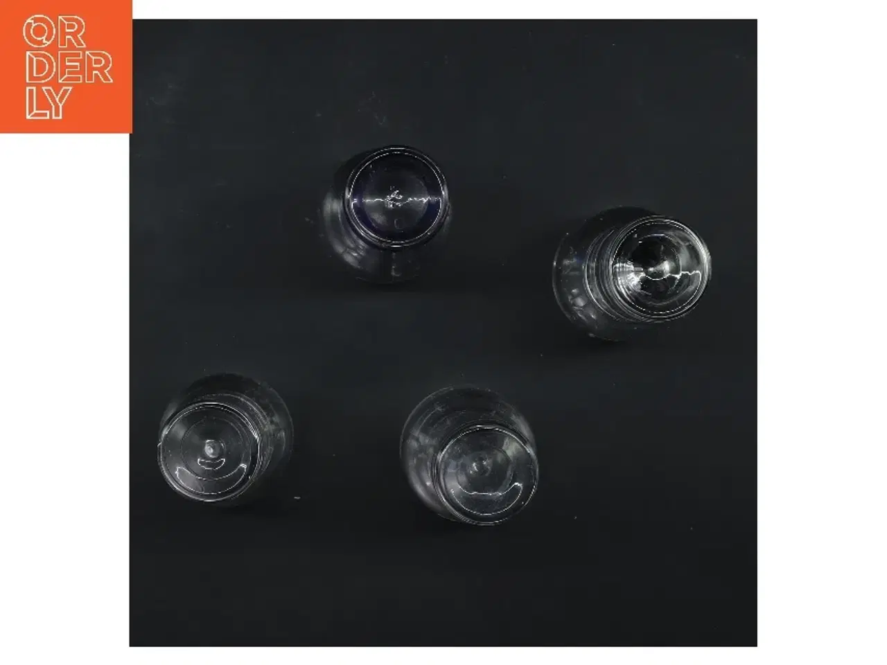 Billede 3 - 4 Mundblæste  likør/snaps farvede glas fra Sagaform (str. 4 stk Ø 4,5 cm længde 13 cm)