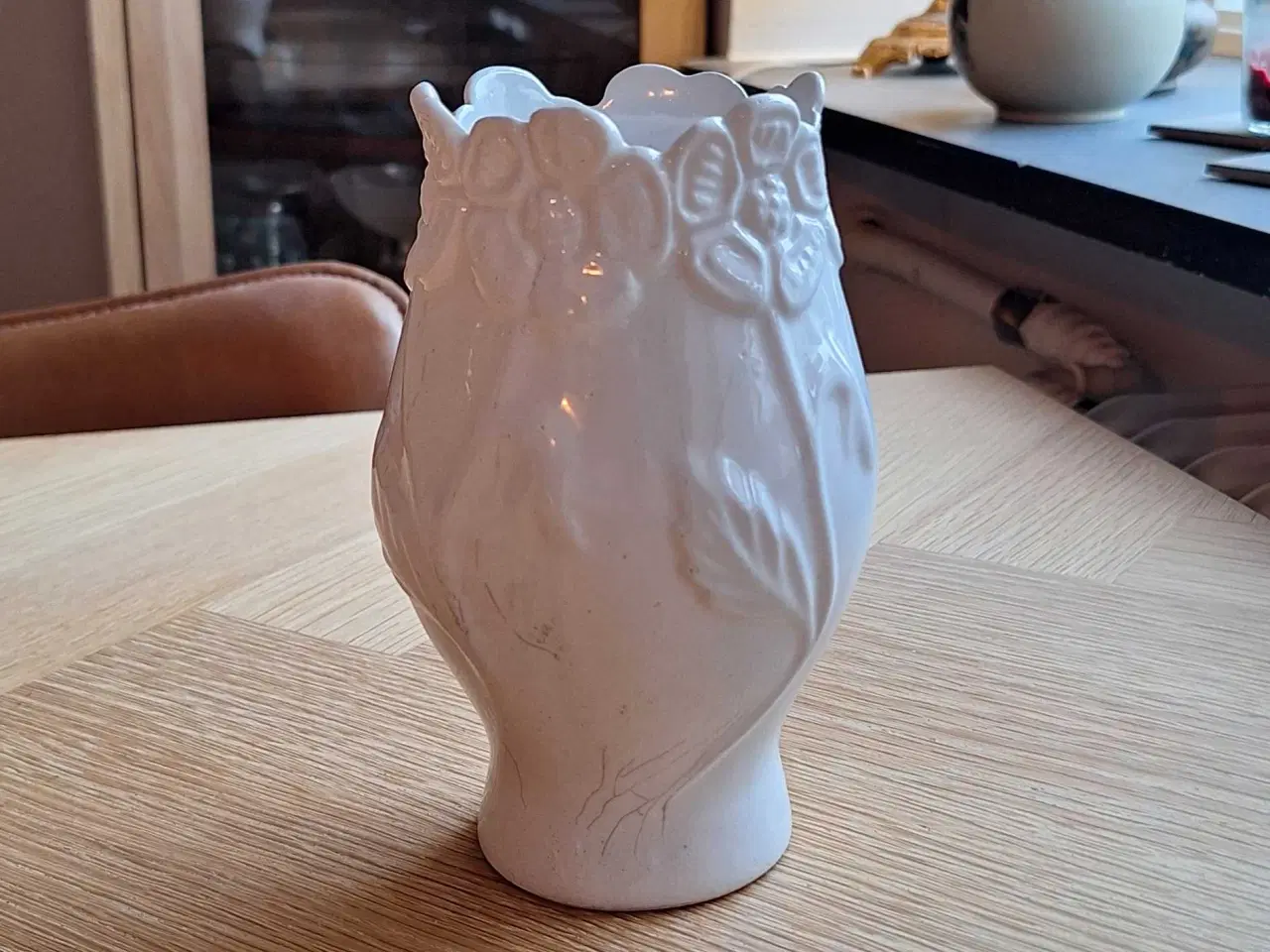 Billede 1 - Hvid vase 