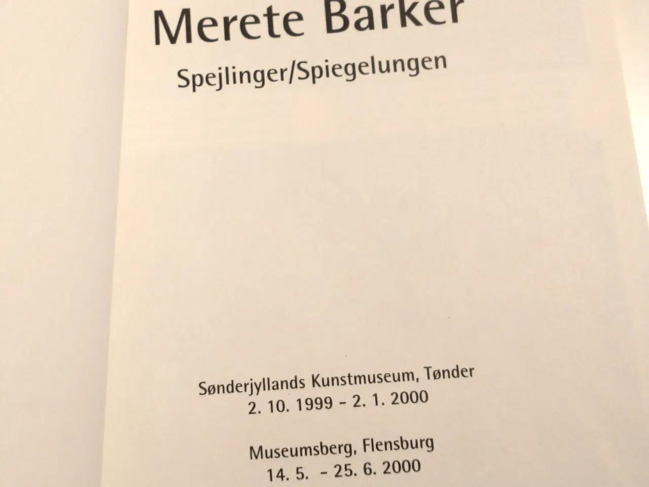 Billede 2 - Merete Barker - spejlinger / Spiegelungen