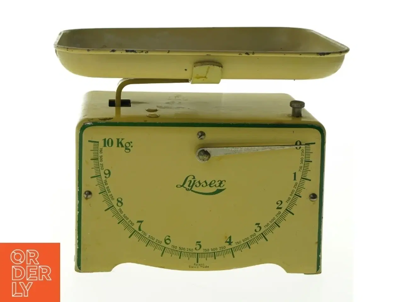 Billede 1 - Vintage emaljeret vægt fra Lyssex (str. 16 x 18 cm)