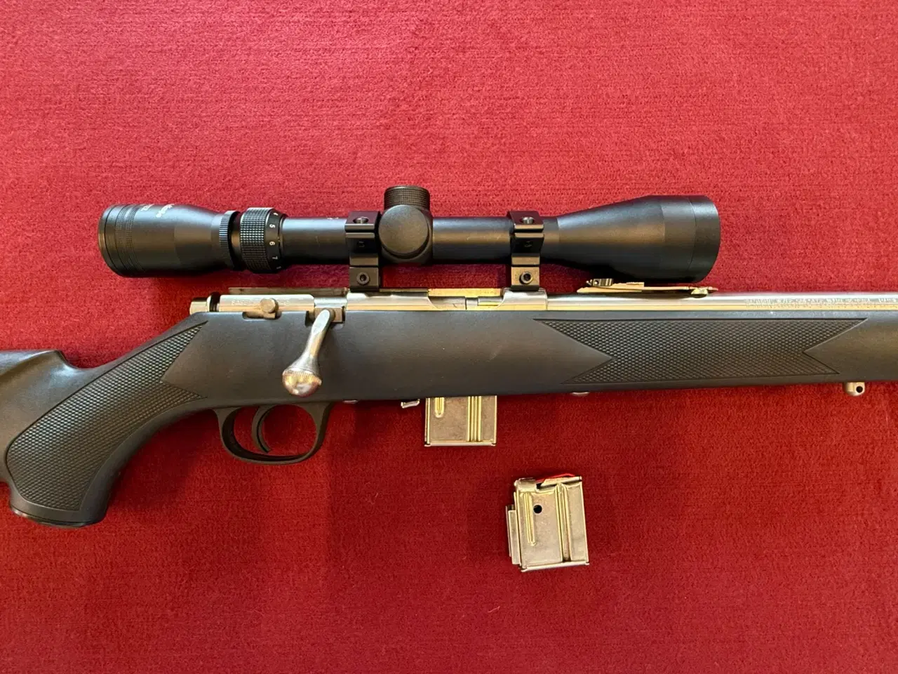 Billede 3 - Marlin 917 Stainless kal. 17 hmr salonriffel incl. kikkert og lyddæmper