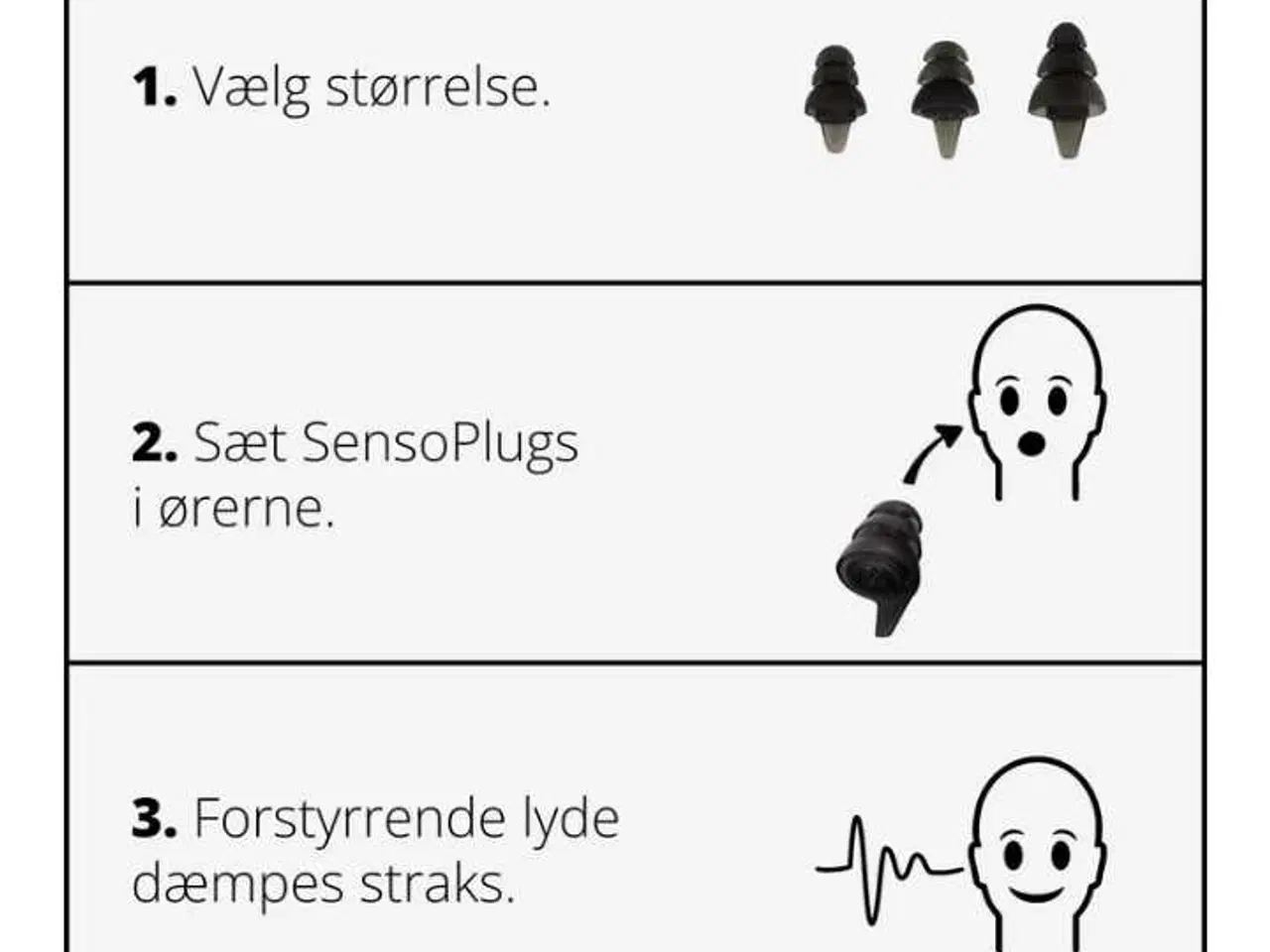 Billede 3 - sensoplugs 2,0 sort 