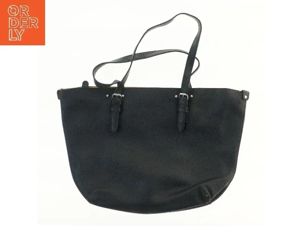 Billede 2 - Sort håndtaske (str. 50x32 cm)