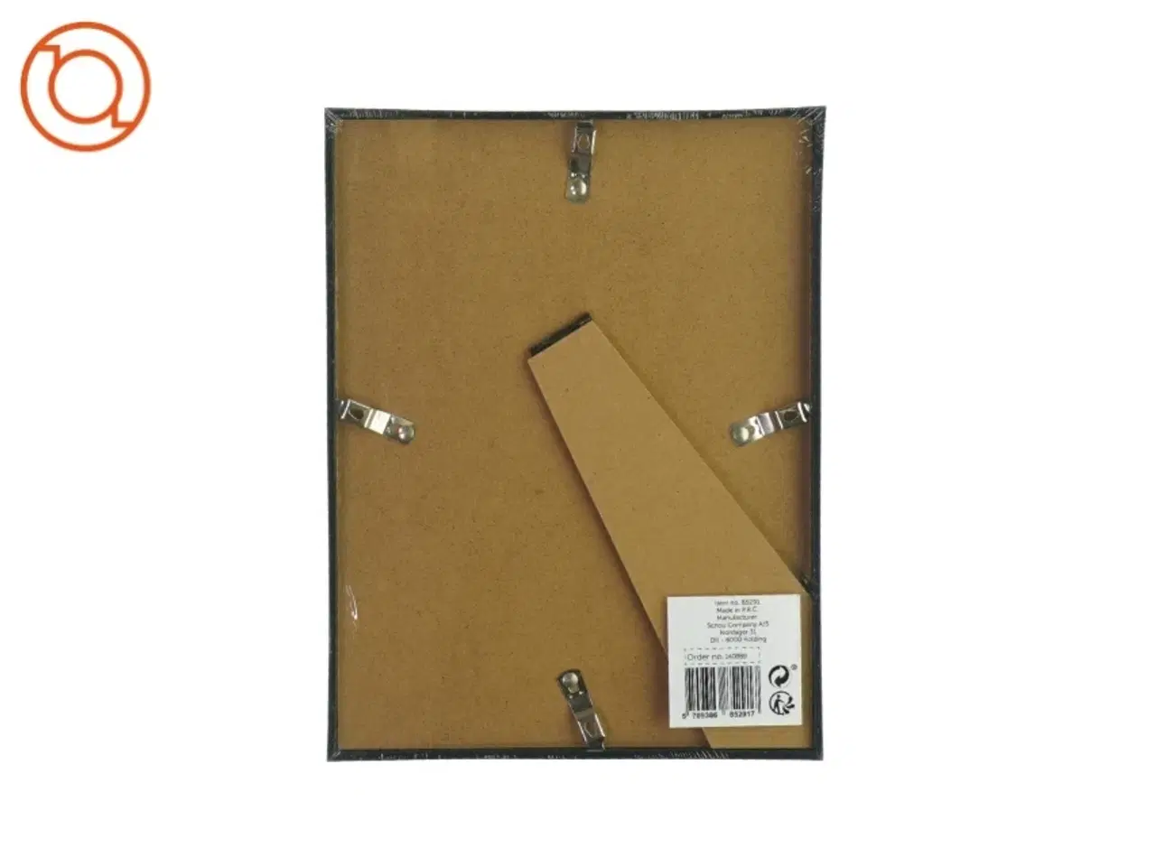 Billede 2 - Sort billedramme fra Ukendt (str. LB: 18x24 cm)