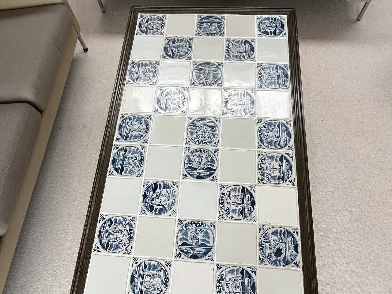 Billede 5 - Antik kakler i skræddersyet sofabord 