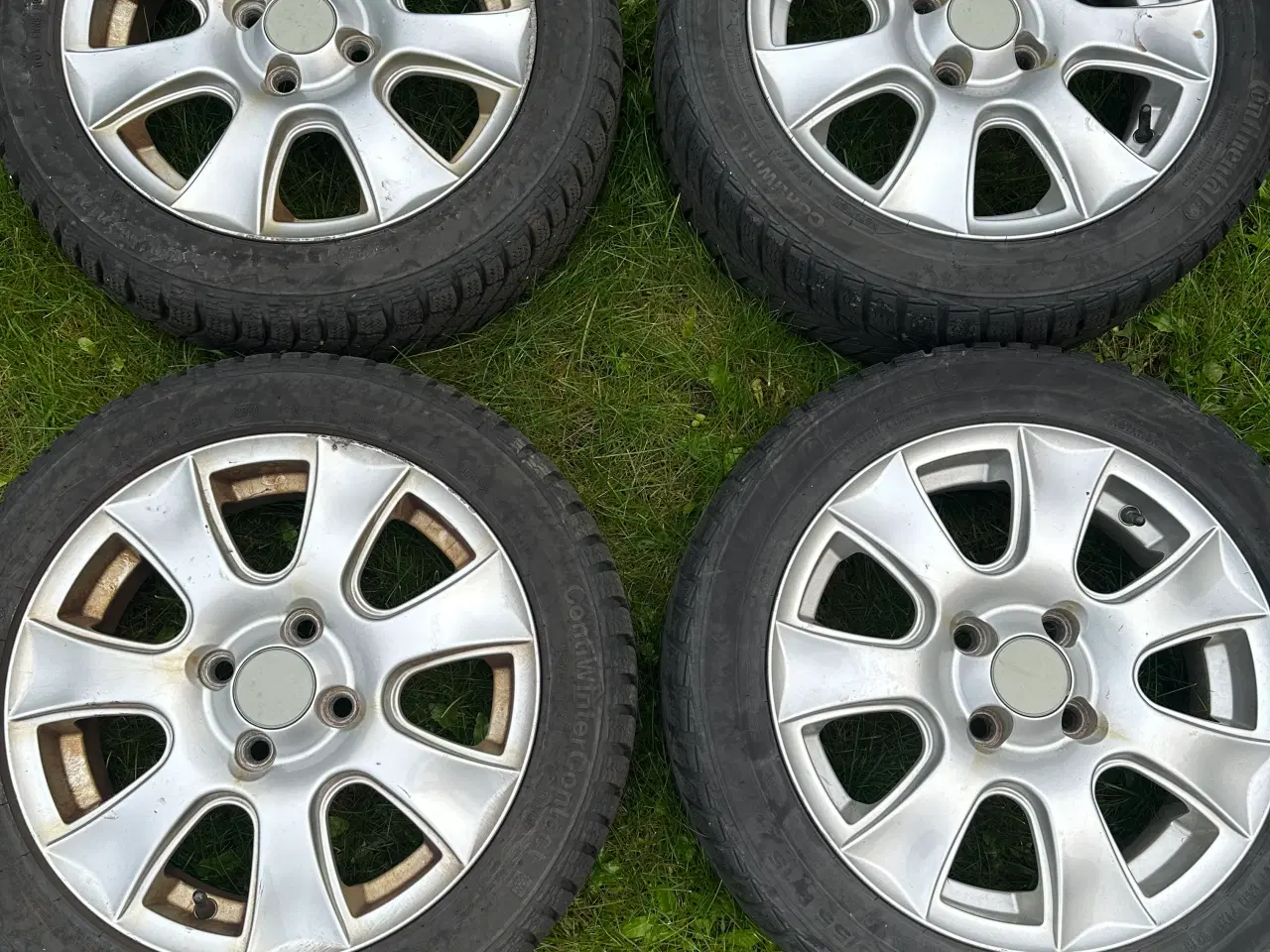 Billede 1 - Alufælge 4x100 R15 med vinterdæk.