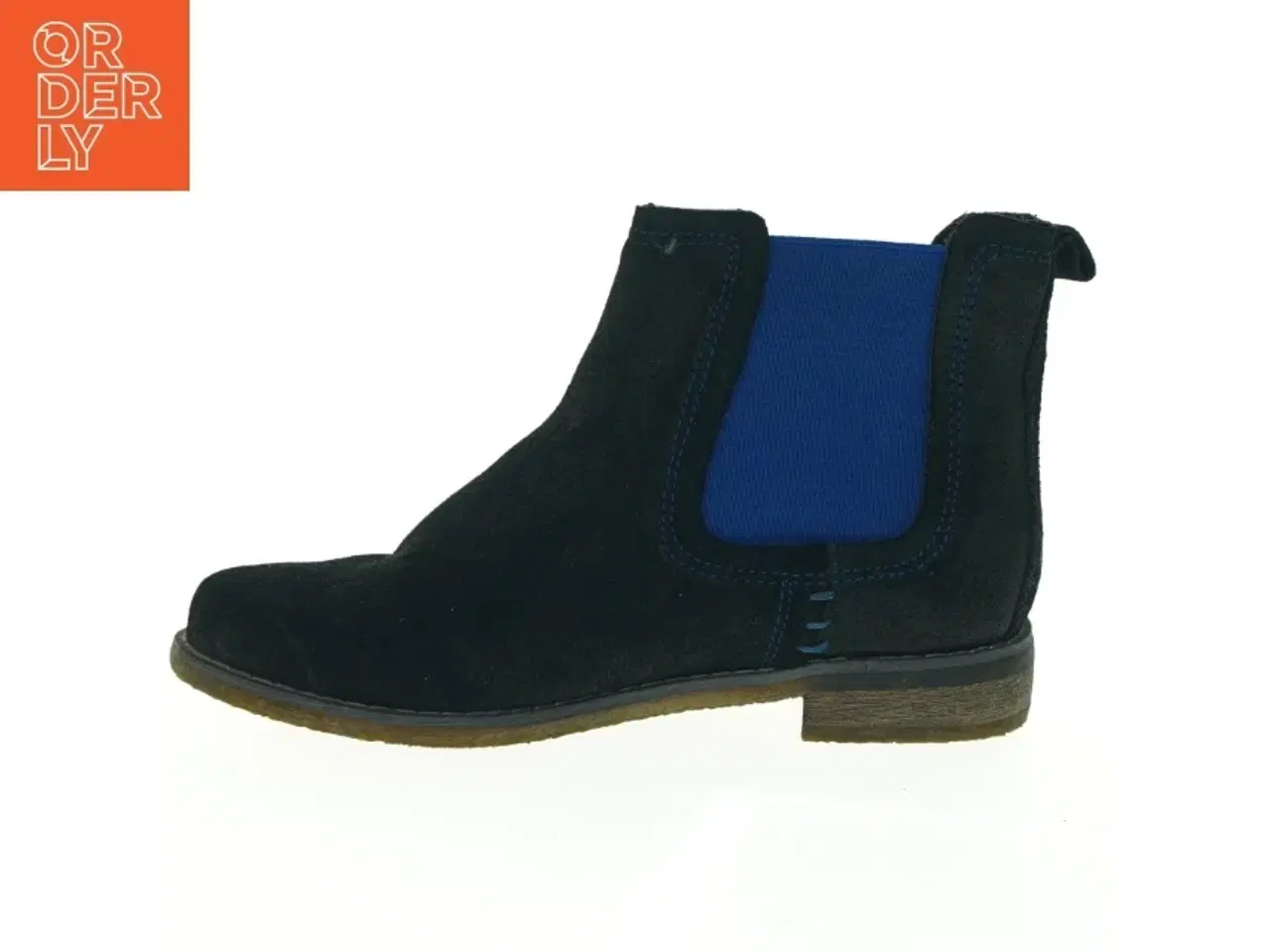 Billede 1 - Sorte chelsea-støvler i ruskind fra Chelsea Crew (str. 37)