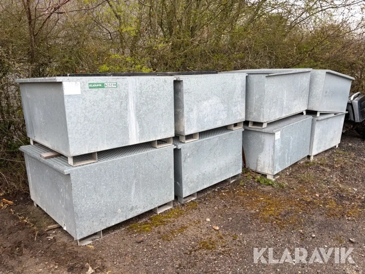 Billede 1 - Stålkasser galvaniseret 9 styk