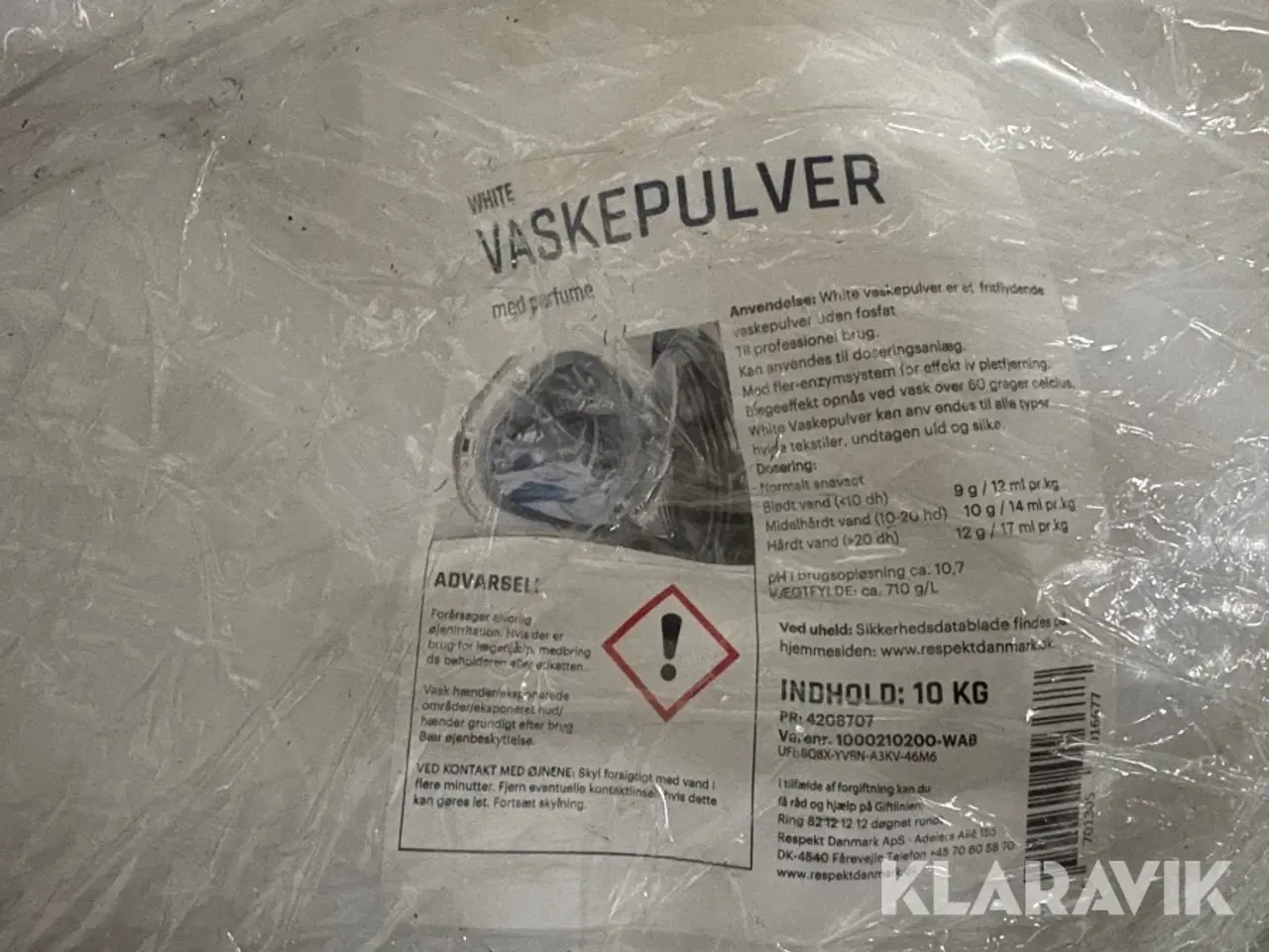 Billede 4 - Vaskepulver Respekt Danmark 600kg