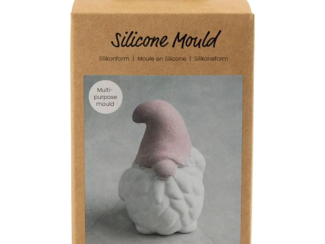 Billede 1 - Silikoneform, Julemand, H: 10 cm, B: 6,5 cm, mat transparent, 1 stk./ 1 pk.