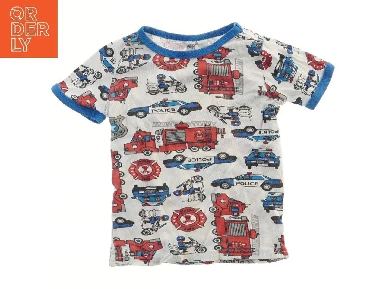 Billede 1 - Børne T-shirt med køretøjsprint fra H&M (str. 98)